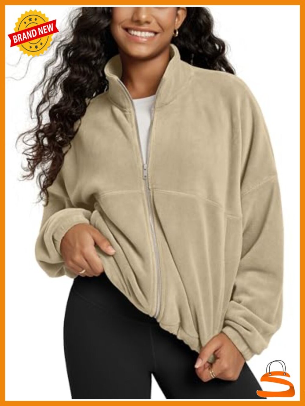Women's Soft Polar Fleece Full-Zip Cinchable Jacket Warm Winter Outerwear